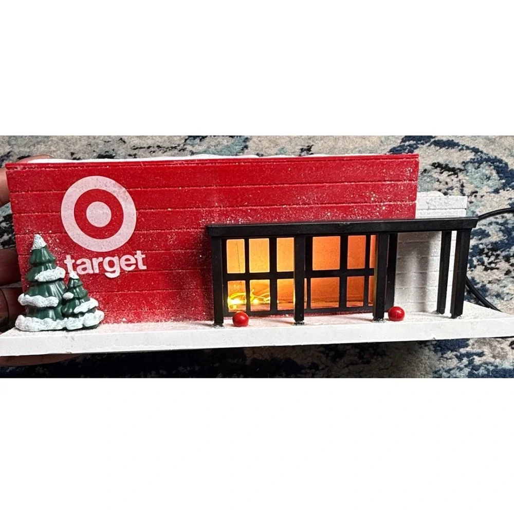 Target Bullseye Playground Light Up Target Store Christmas Village 2024 LED